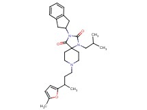 3-(2,3-dihydro-1H-inden-2-yl)-1-isobutyl-8-[3-(5-methyl-2-furyl)butyl]-1,3,8-triazaspiro[4.5]decane-2,4-dione