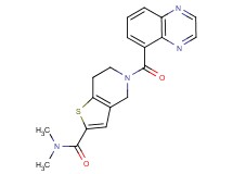 N,N-dimethyl-5-(quinoxalin-5-ylcarbonyl)-4,5,6,7-tetrahydrothieno[3,2-c]pyridine-2-carboxamide