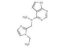 N-[(1-ethyl-1H-imidazol-2-yl)methyl]-N-methyl-7H-pyrrolo[2,3-d]pyrimidin-4-amine