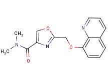 N,N-dimethyl-2-[(8-quinolinyloxy)methyl]-1,3-oxazole-4-carboxamide