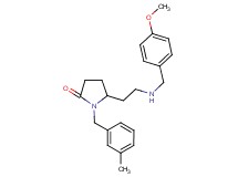 5-{2-[(4-methoxybenzyl)amino]ethyl}-1-(3-methylbenzyl)-2-pyrrolidinone