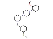 1-(2-methoxyphenyl)-4-{1-[3-(methylthio)benzyl]-3-piperidinyl}piperazine