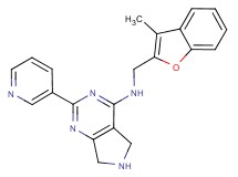 N-[(3-methyl-1-benzofuran-2-yl)methyl]-2-pyridin-3-yl-6,7-dihydro-5H-pyrrolo[3,4-d]pyrimidin-4-amine