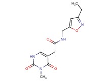 N-[(3-ethylisoxazol-5-yl)methyl]-2-(3-methyl-2,4-dioxo-1,2,3,4-tetrahydropyrimidin-5-yl)acetamide