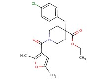 ethyl 4-(4-chlorobenzyl)-1-(2,5-dimethyl-3-furoyl)-4-piperidinecarboxylate