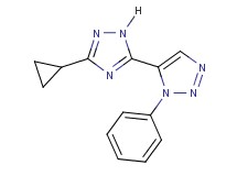 5-(3-cyclopropyl-1H-1,2,4-triazol-5-yl)-1-phenyl-1H-1,2,3-triazole