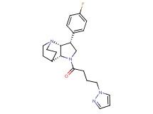 (3R*,3aR*,7aR*)-3-(4-fluorophenyl)-1-[4-(1H-pyrazol-1-yl)butanoyl]octahydro-4,7-ethanopyrrolo[3,2-b]pyridine