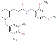 N-(2,4-dimethoxybenzyl)-3-[1-(4-hydroxy-3,5-dimethylbenzyl)-3-piperidinyl]propanamide
