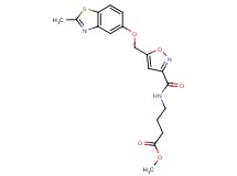 methyl 4-{[(5-{[(2-methyl-1,3-benzothiazol-5-yl)oxy]methyl}-3-isoxazolyl)carbonyl]amino}butanoate
