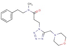 N-methyl-3-[5-(4-morpholinylmethyl)-1H-tetrazol-1-yl]-N-(2-phenylethyl)propanamide