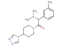 N,N-dimethyl-1-(3-methylphenyl)-2-oxo-2-[4-(4H-1,2,4-triazol-4-yl)-1-piperidinyl]ethanamine