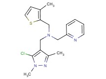 1-(5-chloro-1,3-dimethyl-1H-pyrazol-4-yl)-N-[(3-methyl-2-thienyl)methyl]-N-(pyridin-2-ylmethyl)methanamine