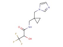 3,3,3-trifluoro-2-hydroxy-N-{[1-(1H-imidazol-1-ylmethyl)cyclopropyl]methyl}propanamide
