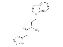 N-[2-(1H-indol-1-yl)ethyl]-N-methyl-2-(1H-tetrazol-5-yl)acetamide