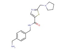 N-[4-(aminomethyl)benzyl]-2-(1-pyrrolidinylmethyl)-1,3-thiazole-5-carboxamide dihydrochloride