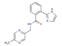 2-(1H-imidazol-2-yl)-N-[(5-methylpyrazin-2-yl)methyl]benzamide