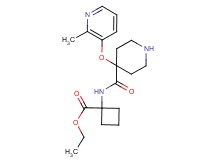 ethyl 1-[({4-[(2-methylpyridin-3-yl)oxy]piperidin-4-yl}carbonyl)amino]cyclobutanecarboxylate