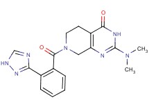 2-(dimethylamino)-7-[2-(1H-1,2,4-triazol-3-yl)benzoyl]-5,6,7,8-tetrahydropyrido[3,4-d]pyrimidin-4(3H)-one