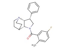 (3R*,3aR*,7aR*)-1-(5-fluoro-2-methylbenzoyl)-3-phenyloctahydro-4,7-ethanopyrrolo[3,2-b]pyridine