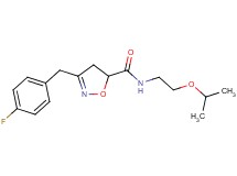 3-(4-fluorobenzyl)-N-(2-isopropoxyethyl)-4,5-dihydro-5-isoxazolecarboxamide