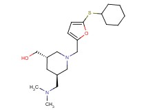 {(3S*,5R*)-1-{[5-(cyclohexylthio)-2-furyl]methyl}-5-[(dimethylamino)methyl]piperidin-3-yl}methanol