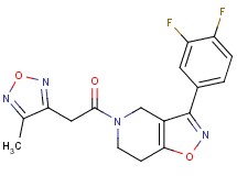 3-(3,4-difluorophenyl)-5-[(4-methyl-1,2,5-oxadiazol-3-yl)acetyl]-4,5,6,7-tetrahydroisoxazolo[4,5-c]pyridine