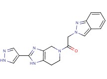 5-(2H-indazol-2-ylacetyl)-2-(1H-pyrazol-4-yl)-4,5,6,7-tetrahydro-1H-imidazo[4,5-c]pyridine