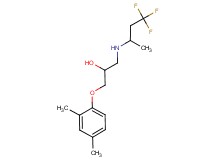 1-(2,4-dimethylphenoxy)-3-[(3,3,3-trifluoro-1-methylpropyl)amino]-2-propanol