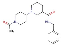 1'-acetyl-N-benzyl-1,4'-bipiperidine-3-carboxamide