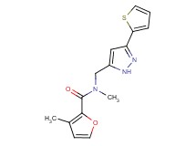 N,3-dimethyl-N-{[3-(2-thienyl)-1H-pyrazol-5-yl]methyl}-2-furamide