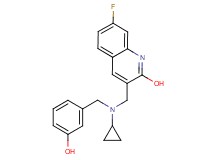 3-{[cyclopropyl(3-hydroxybenzyl)amino]methyl}-7-fluoro-2-quinolinol