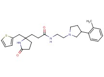 N-{2-[3-(2-methylphenyl)-1-pyrrolidinyl]ethyl}-3-[5-oxo-2-(2-thienylmethyl)-2-pyrrolidinyl]propanamide