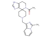 5-acetyl-1'-[(3-methylimidazo[1,5-a]pyridin-1-yl)methyl]-1,5,6,7-tetrahydrospiro[imidazo[4,5-c]pyridine-4,4'-piperidine]