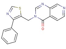 3-[(4-phenyl-1,3-thiazol-5-yl)methyl]pyrido[3,4-d]pyrimidin-4(3H)-one
