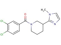 1-(3,4-dichlorobenzoyl)-3-(1-methyl-1H-imidazol-2-yl)piperidine