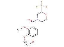 2-(trifluoromethyl)-4-(2,3,4-trimethoxybenzoyl)morpholine
