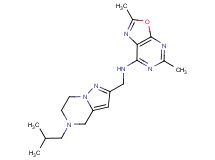 N-[(5-isobutyl-4,5,6,7-tetrahydropyrazolo[1,5-a]pyrazin-2-yl)methyl]-2,5-dimethyl[1,3]oxazolo[5,4-d]pyrimidin-7-amine