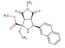 methyl (1R*,3S*,3aR*,6aS*)-1-ethyl-5-methyl-3-(2-naphthyl)-4,6-dioxooctahydropyrrolo[3,4-c]pyrrole-1-carboxylate