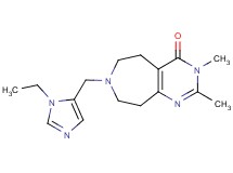 7-[(1-ethyl-1H-imidazol-5-yl)methyl]-2,3-dimethyl-3,5,6,7,8,9-hexahydro-4H-pyrimido[4,5-d]azepin-4-one