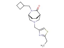 (1S*,5R*)-6-(cyclobutylmethyl)-3-[(2-ethyl-1,3-thiazol-4-yl)methyl]-3,6-diazabicyclo[3.2.2]nonan-7-one