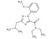 N,N-diethyl-3-isobutyl-1-(2-methoxyphenyl)-1H-1,2,4-triazole-5-carboxamide