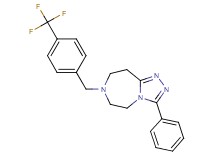 3-phenyl-7-[4-(trifluoromethyl)benzyl]-6,7,8,9-tetrahydro-5H-[1,2,4]triazolo[4,3-d][1,4]diazepine