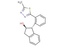 (1S*,2R*)-1-[2-(5-methyl-1,3,4-thiadiazol-2-yl)phenyl]indan-2-ol