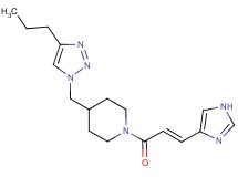 1-[(2E)-3-(1H-imidazol-4-yl)-2-propenoyl]-4-[(4-propyl-1H-1,2,3-triazol-1-yl)methyl]piperidine