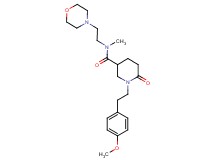 1-[2-(4-methoxyphenyl)ethyl]-N-methyl-N-[2-(4-morpholinyl)ethyl]-6-oxo-3-piperidinecarboxamide