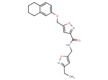 N-[(3-ethyl-5-isoxazolyl)methyl]-5-[(5,6,7,8-tetrahydro-2-naphthalenyloxy)methyl]-3-isoxazolecarboxamide