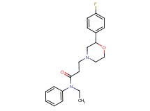 N-ethyl-3-[2-(4-fluorophenyl)morpholin-4-yl]-N-phenylpropanamide