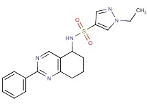 1-ethyl-N-(2-phenyl-5,6,7,8-tetrahydroquinazolin-5-yl)-1H-pyrazole-4-sulfonamide