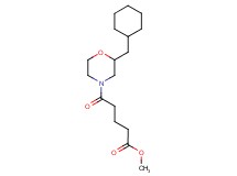 methyl 5-[2-(cyclohexylmethyl)-4-morpholinyl]-5-oxopentanoate