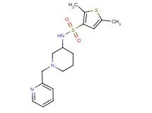 2,5-dimethyl-N-[1-(2-pyridinylmethyl)-3-piperidinyl]-3-thiophenesulfonamide